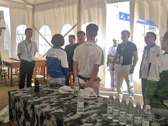 射击馆——300米场馆区领导到志愿者之家慰问志愿者鼓舞士气