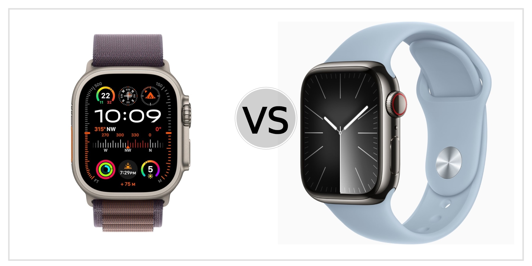 Compare Apple Watch Ultra 2 VS Apple Watch Series 9 (41mm) to see which is better