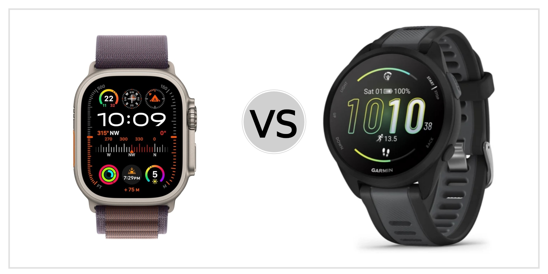 Compare Apple Watch Ultra 2 VS Garmin Forerunner 165 to see which is better