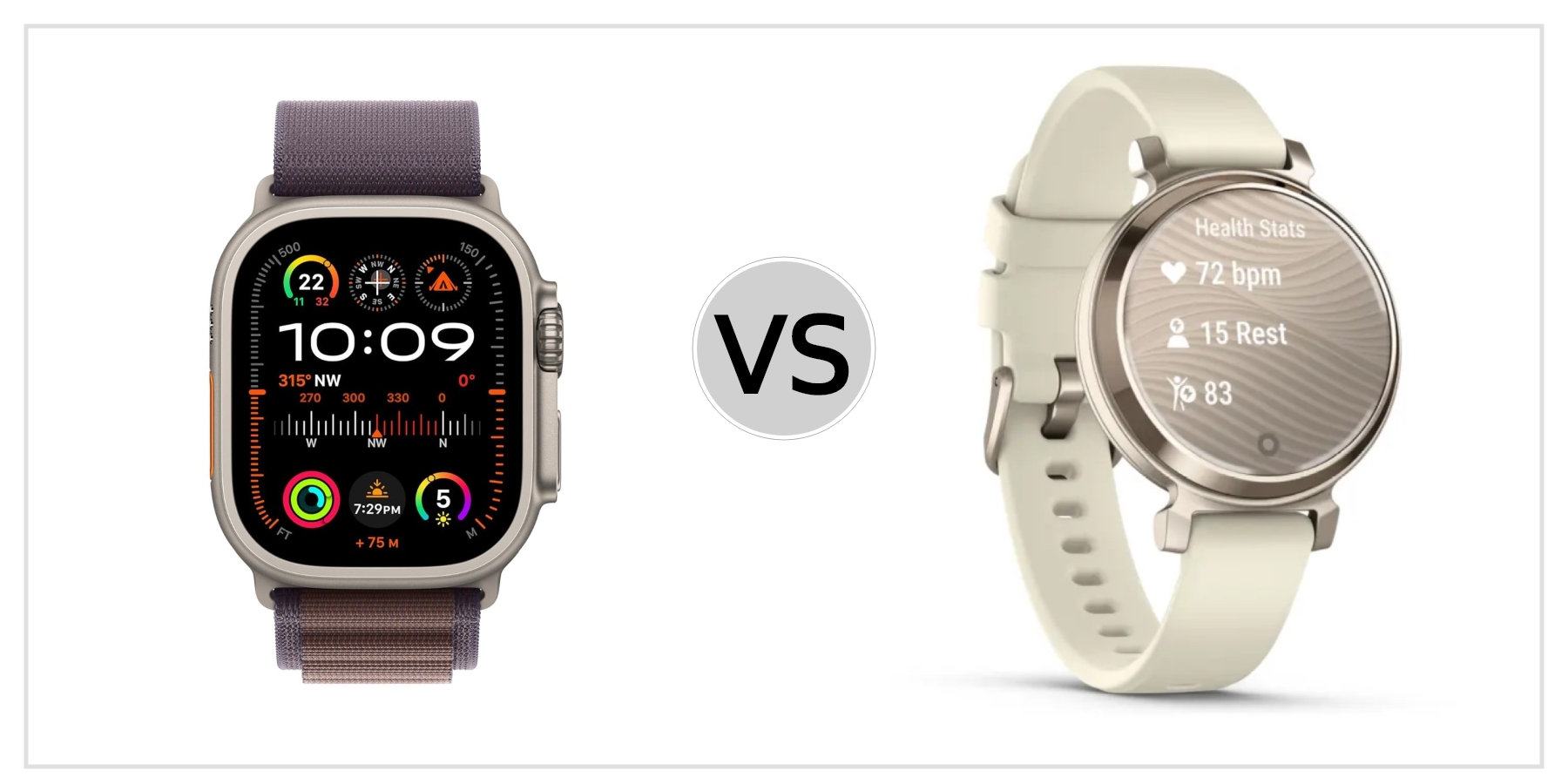 Compare Apple Watch Ultra 2 VS Garmin Lily 2 to see which is better