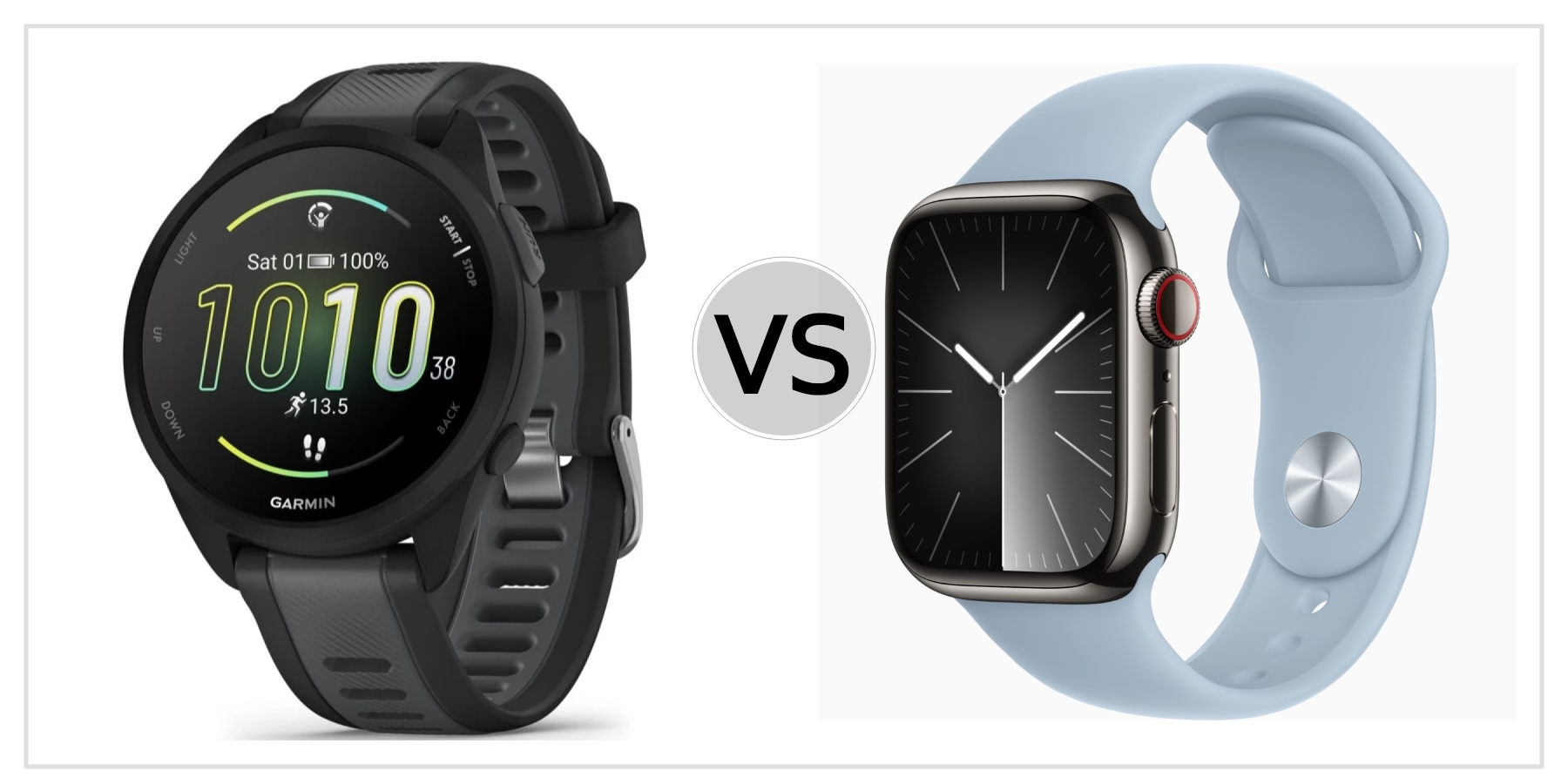 Compare Garmin Forerunner 165 Music VS Apple Watch Series 9 (41mm) to see which is better