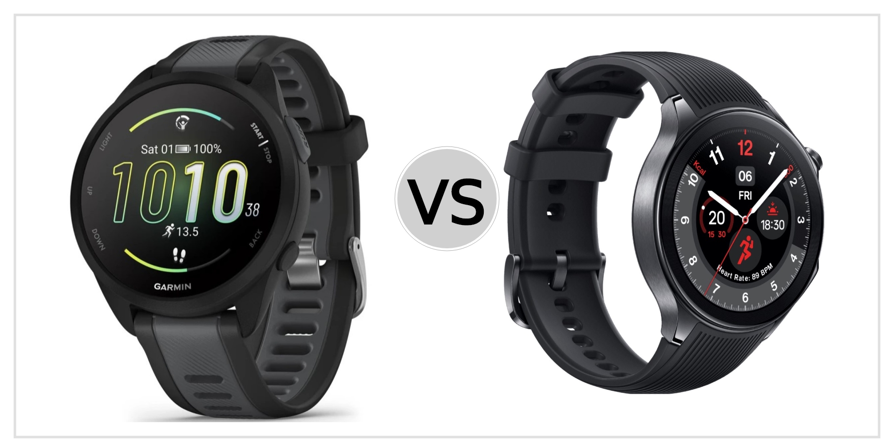 Compare Garmin Forerunner 165 Music VS OnePlus Watch 2 to see which is better