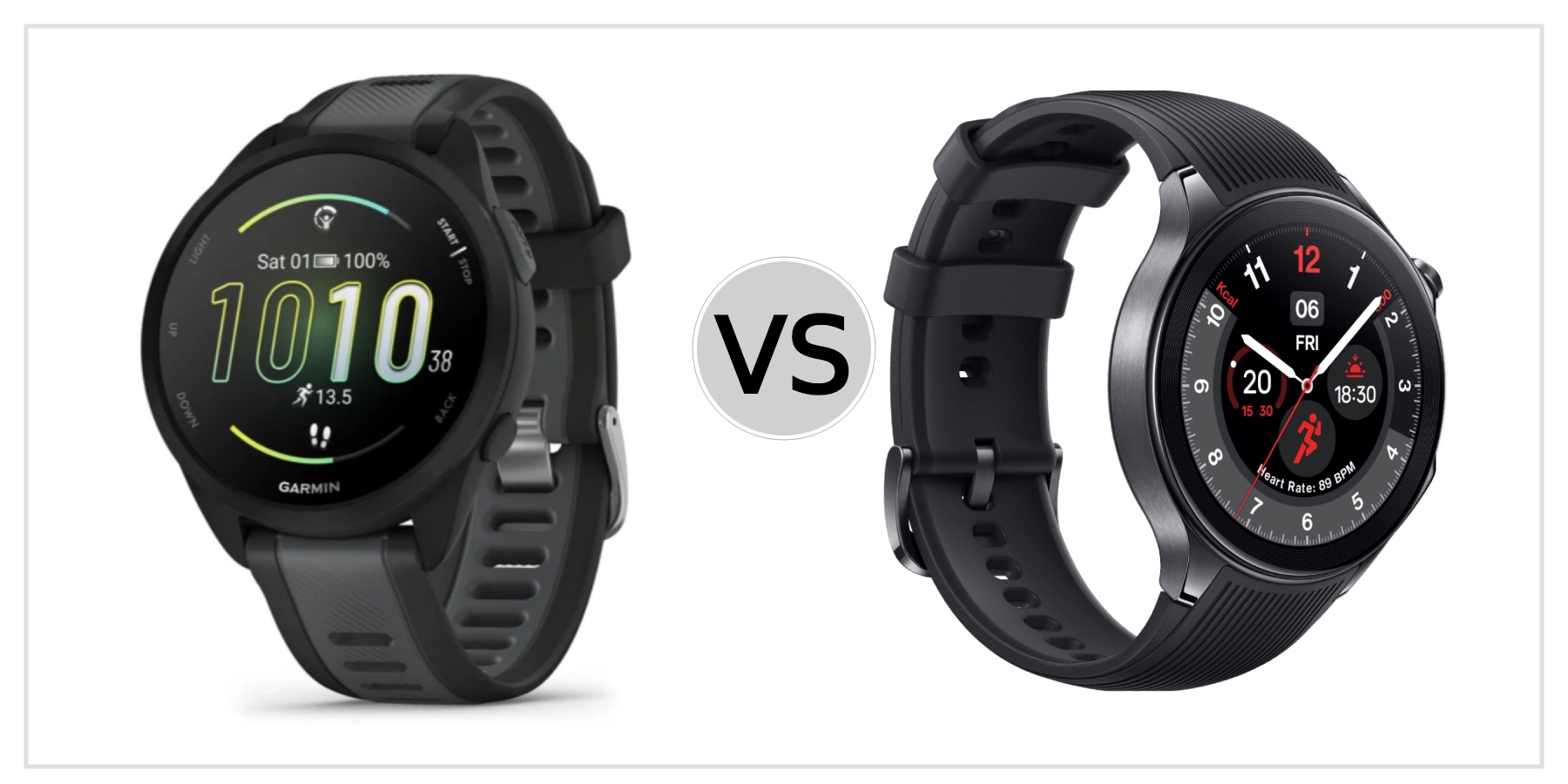 Compare Garmin Forerunner 165 VS OnePlus Watch 2 to see which is better