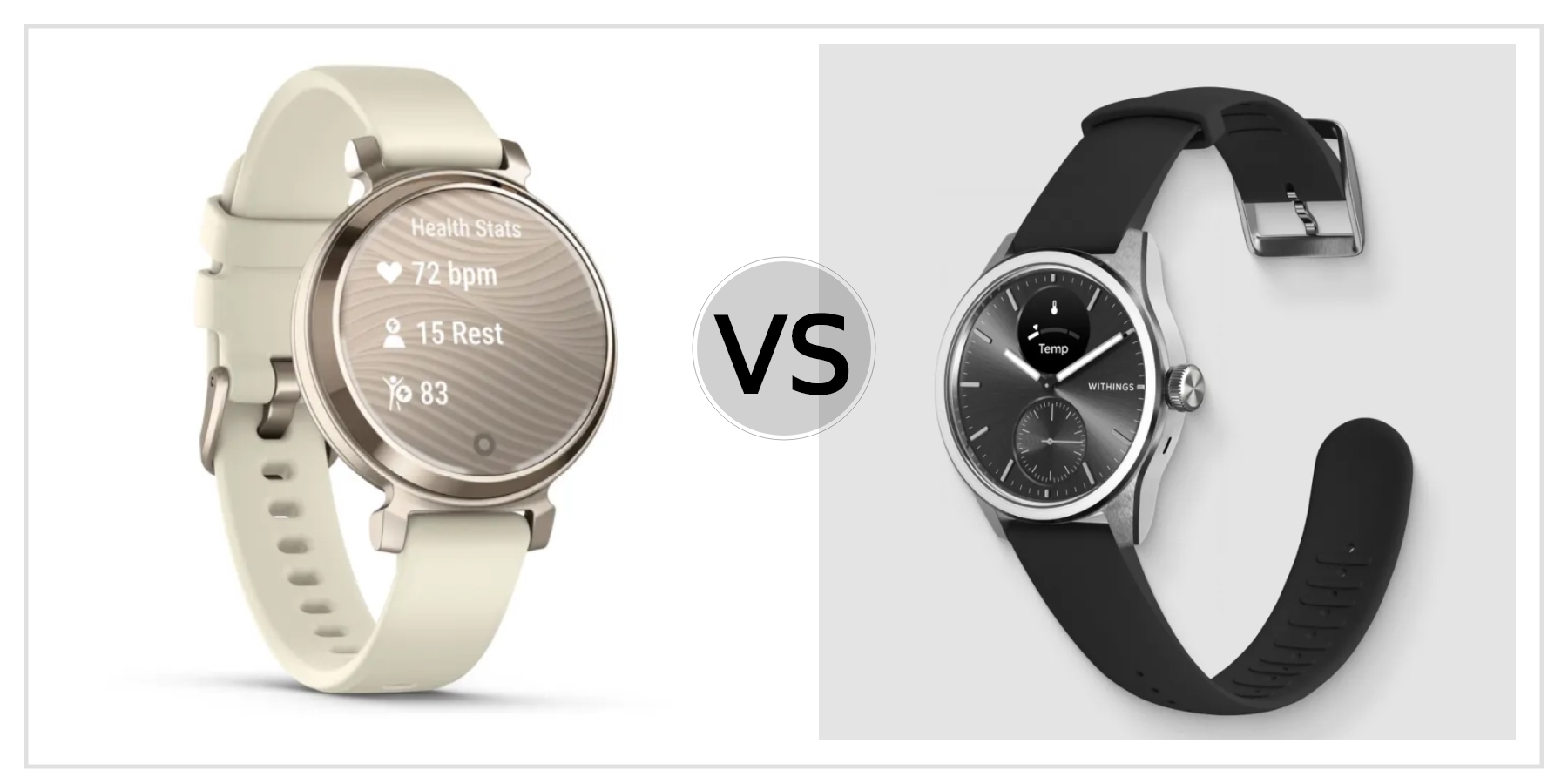 Compare Garmin Lily 2 VS Withings ScanWatch 2 to see which is better