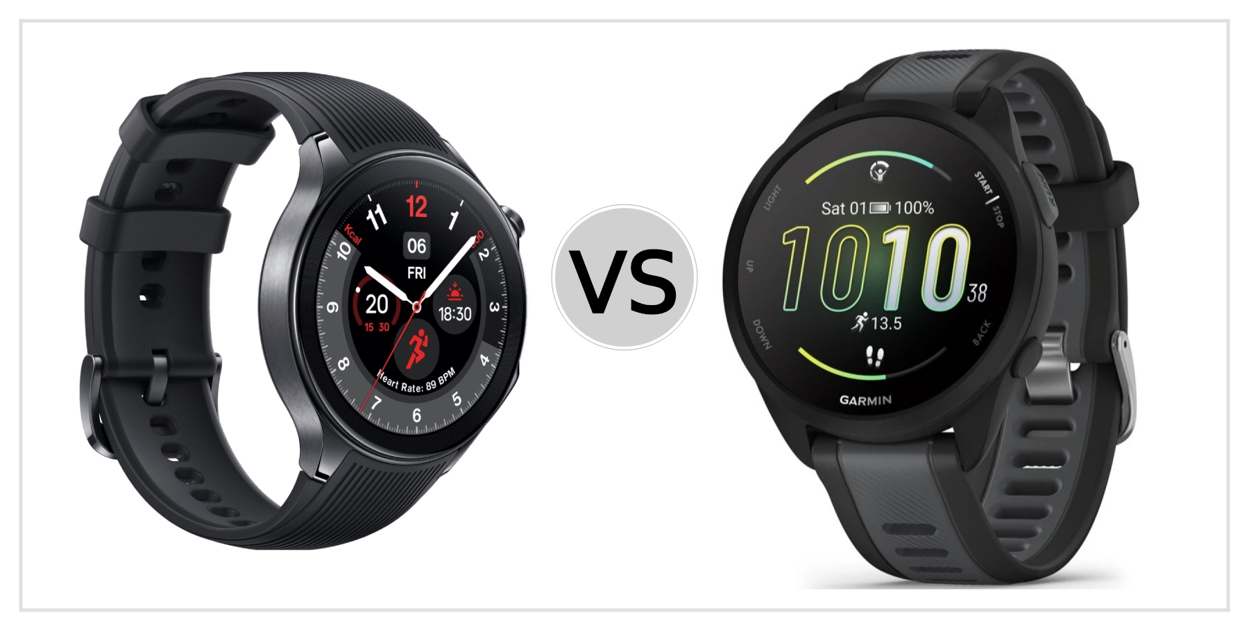 Compare OnePlus Watch 2 VS Garmin Forerunner 165 Music to see which is better