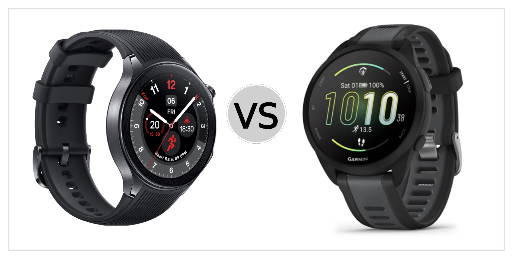 Compare OnePlus Watch 2 VS Garmin Forerunner 165 to see which is better