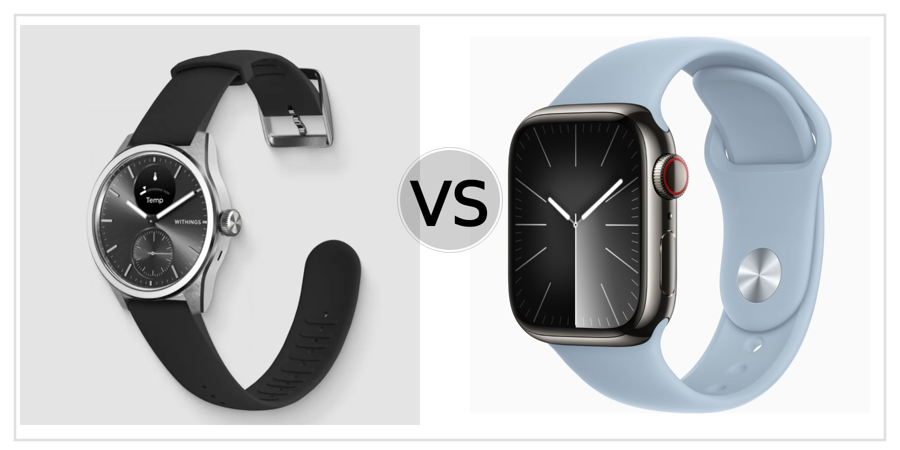 Compare Withings ScanWatch 2 VS Apple Watch Series 9 (41mm) to see which is better