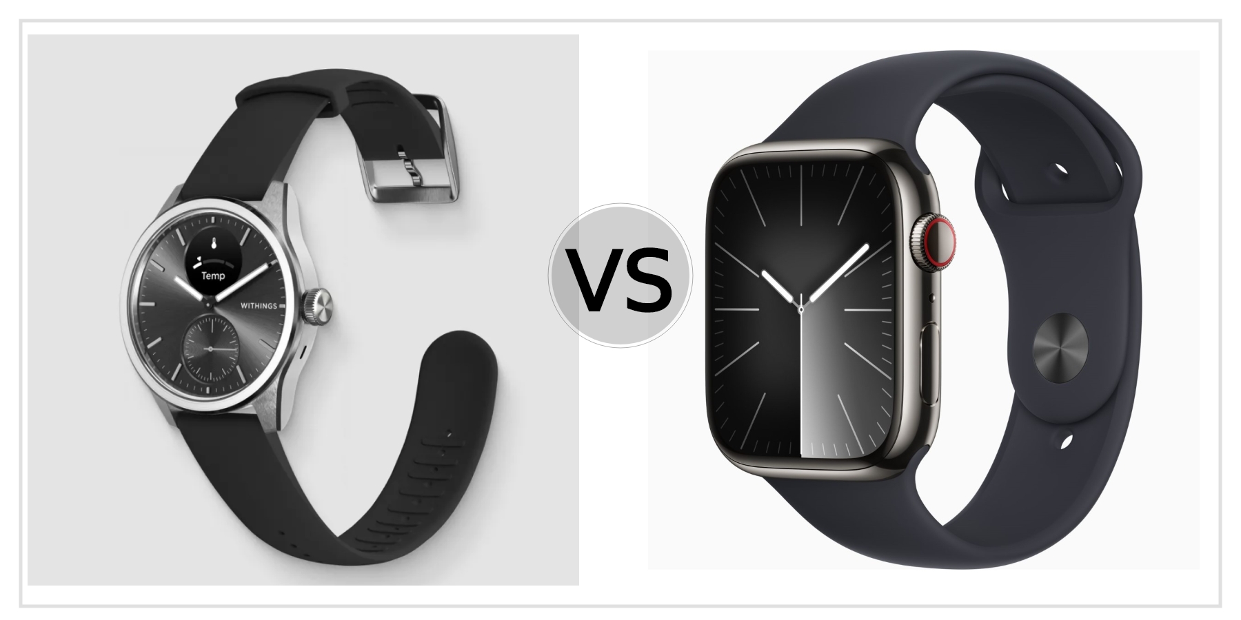 Compare Withings ScanWatch 2 VS Apple Watch Series 9 (45mm) to see which is better