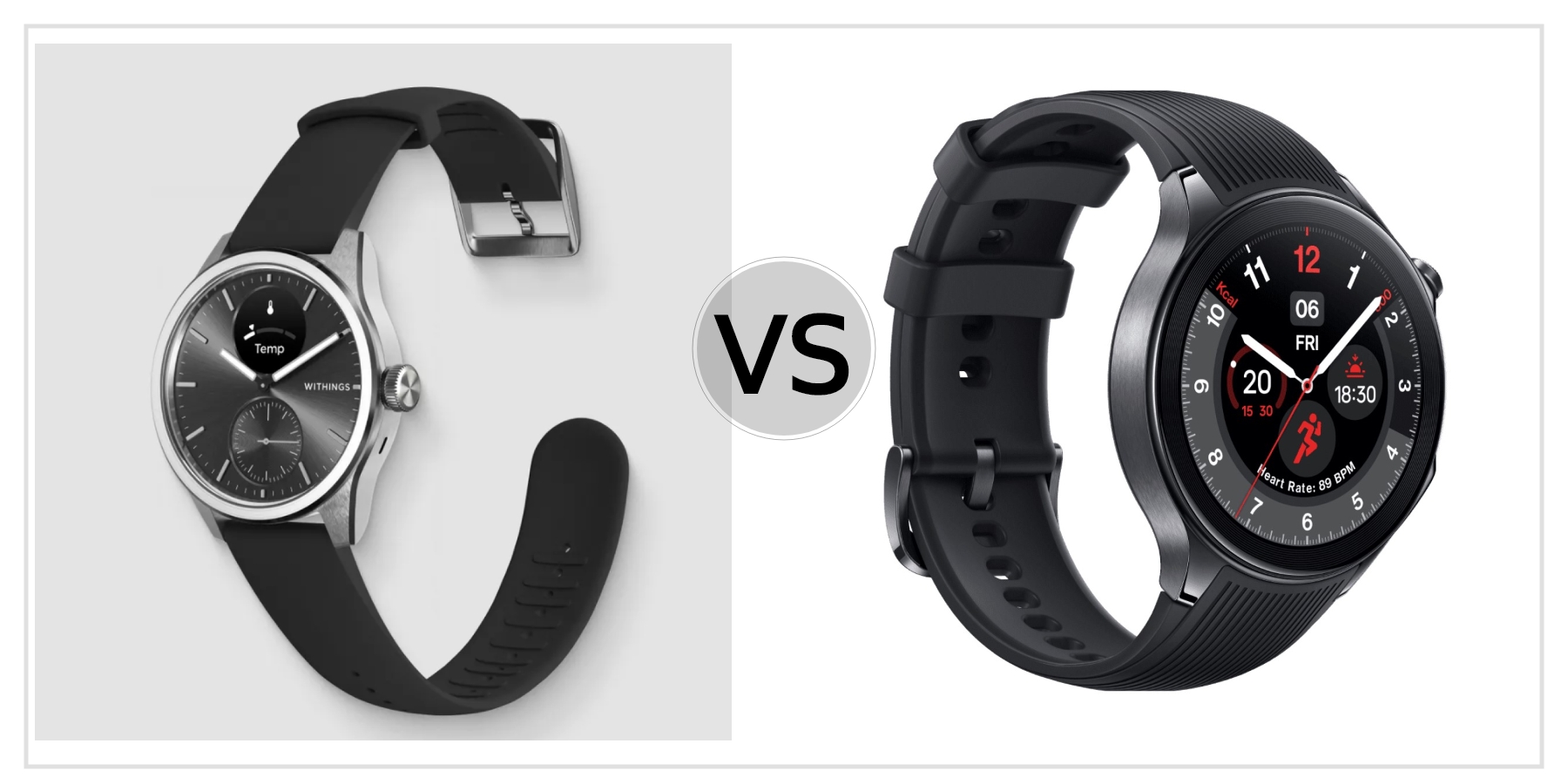 Compare Withings ScanWatch 2 VS OnePlus Watch 2 to see which is better